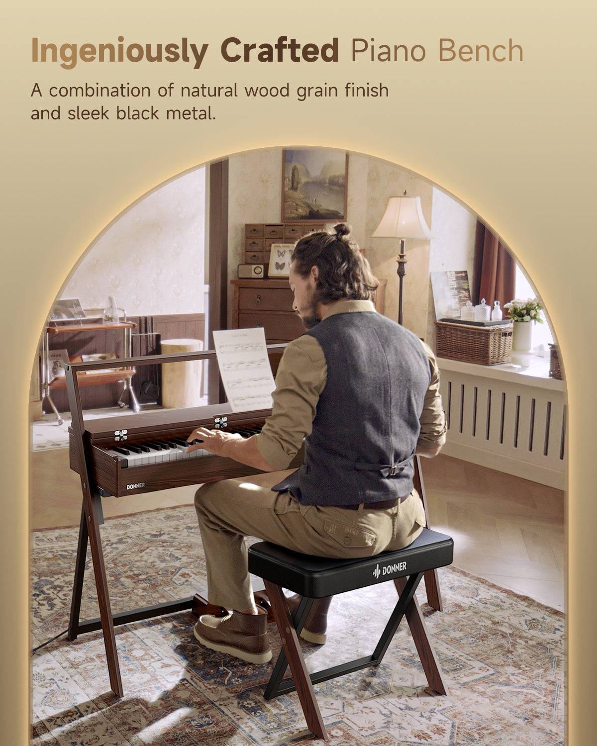Donner DKB-300 Banco de piano