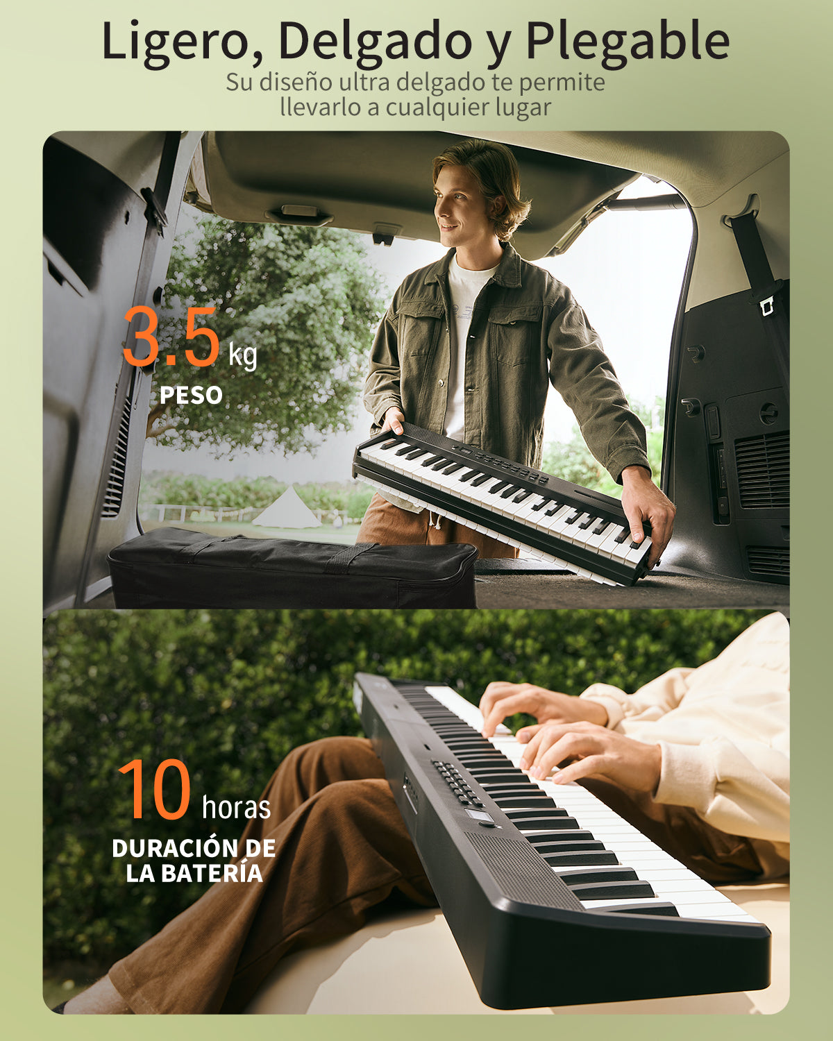 Donner DP-10 Piano digital plegable de 88 teclas