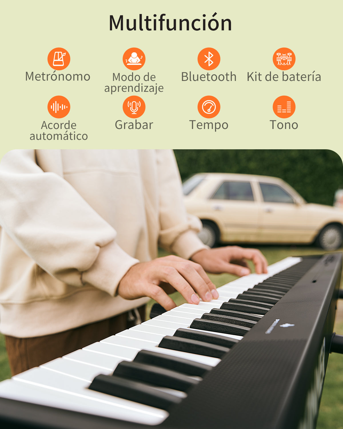 Donner DP-10 Piano digital plegable de 88 teclas