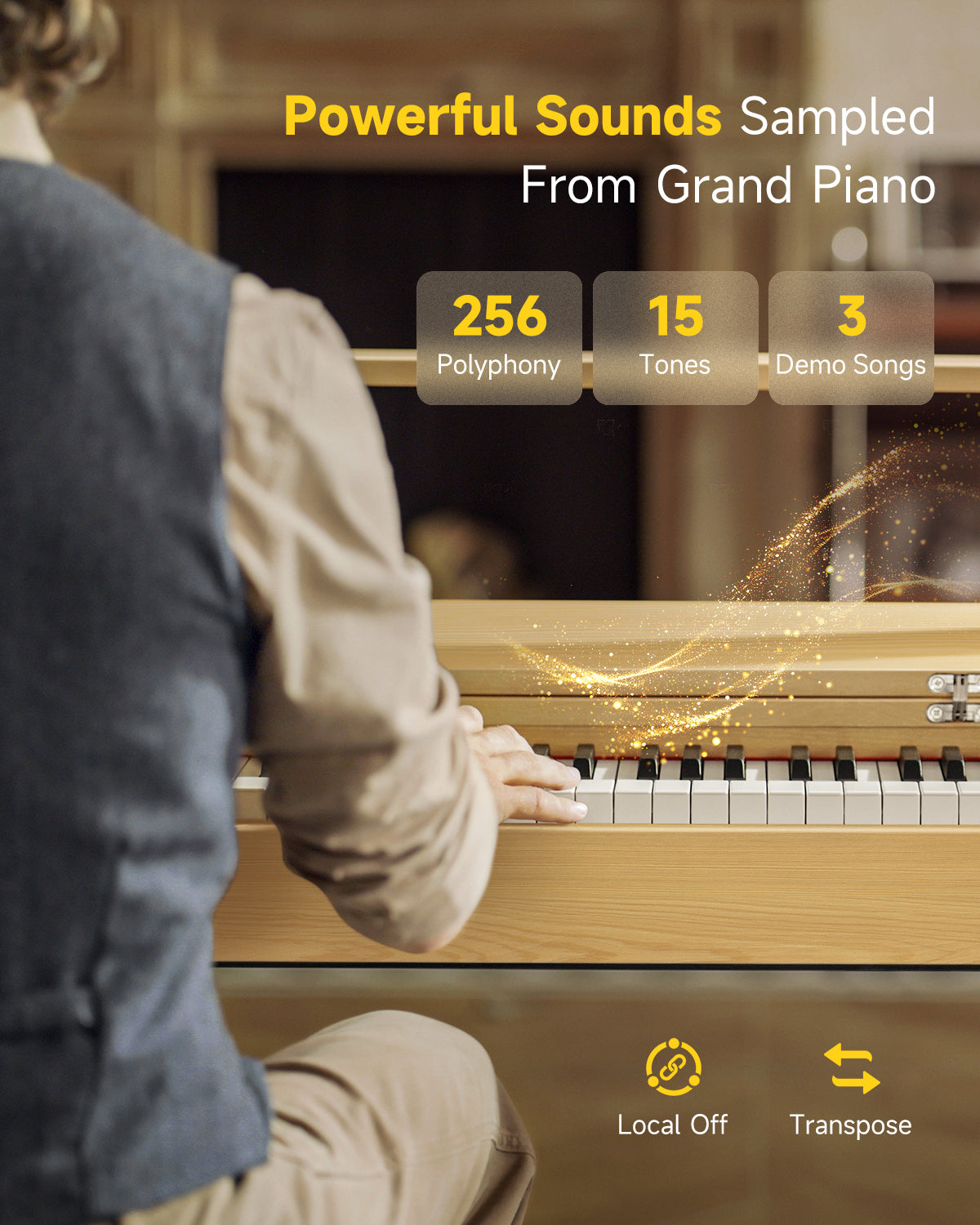 Donner OURA R300 Piano digital de 88 teclas EC7133