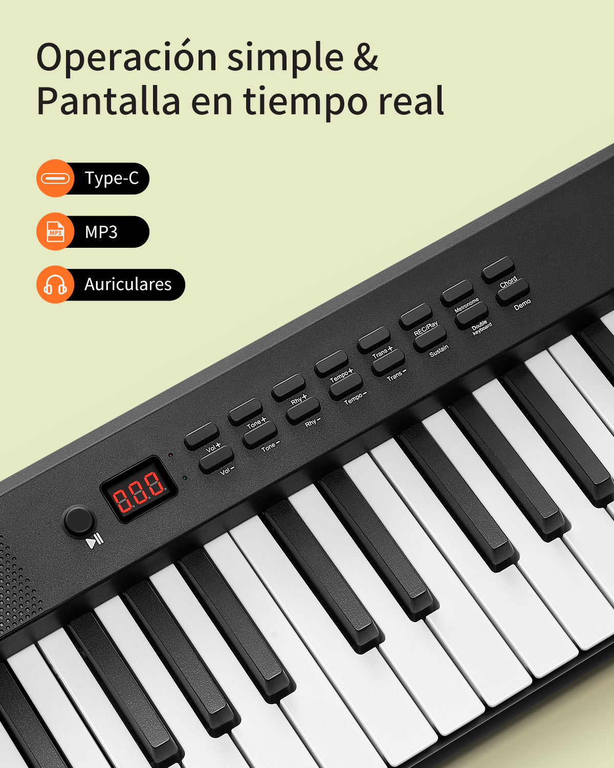 Donner DP-10 Piano digital plegable de 88 teclas