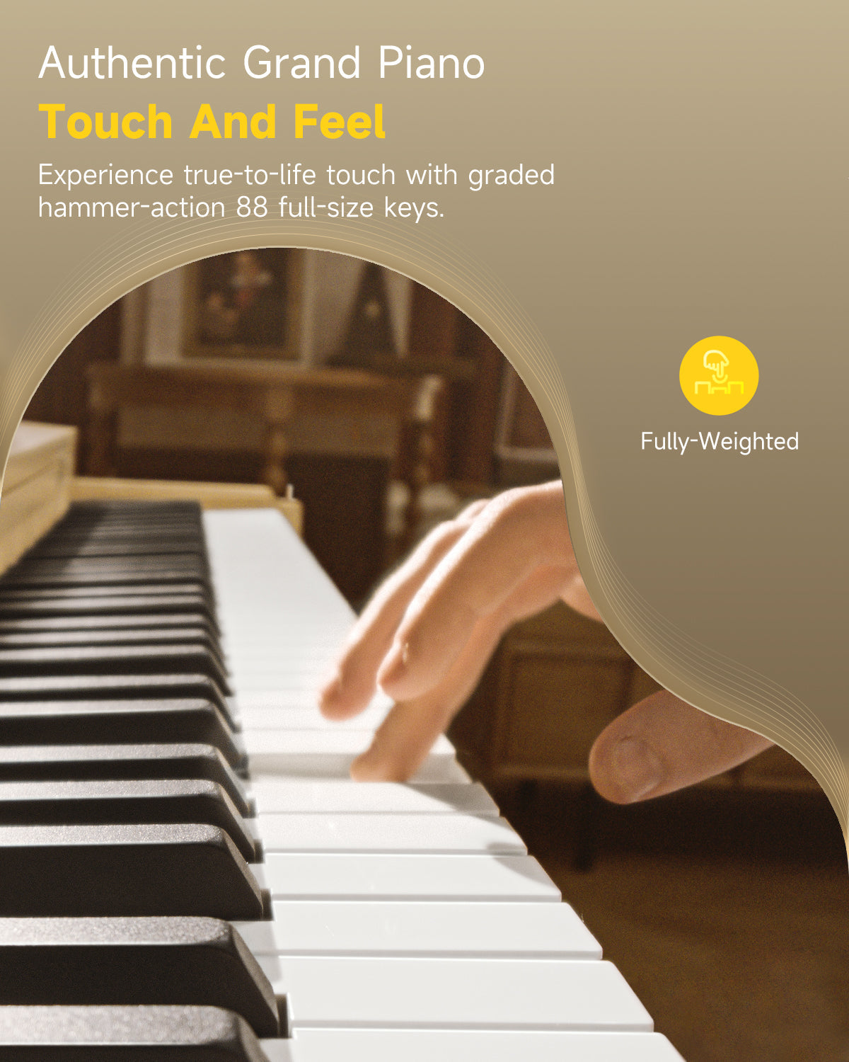 Donner OURA R300 Piano digital de 88 teclas EC7132