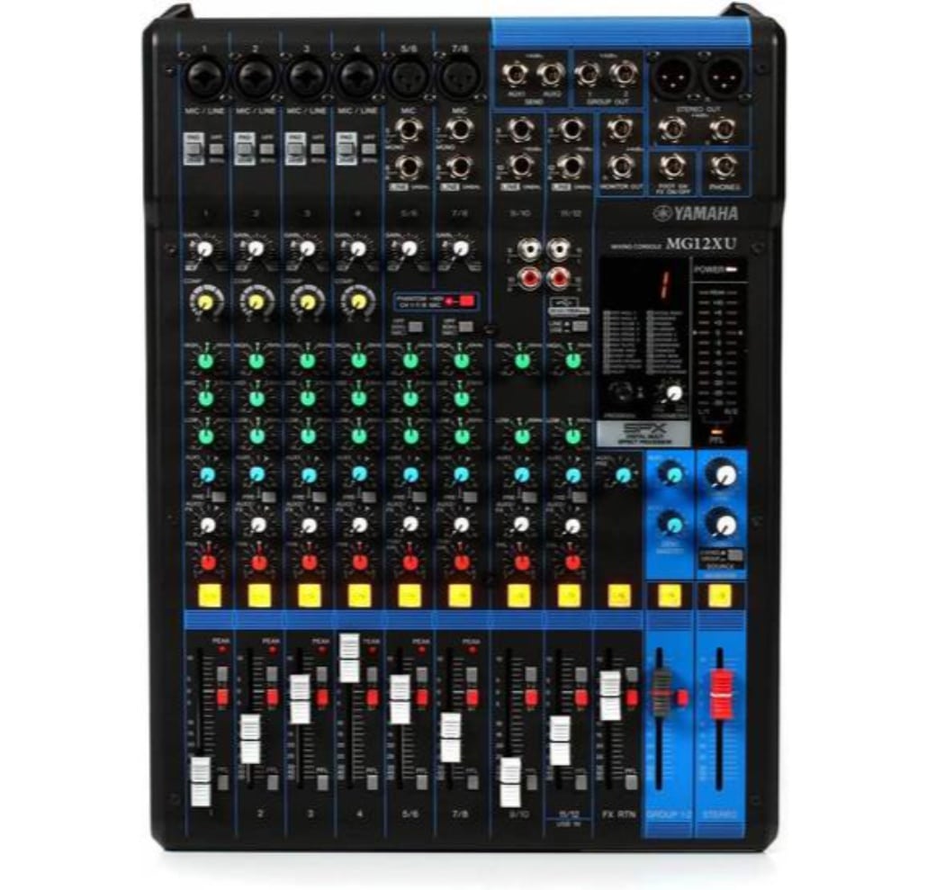 Mixer análogo de 12 canales con efectos y USB MG12XU - Yamaha