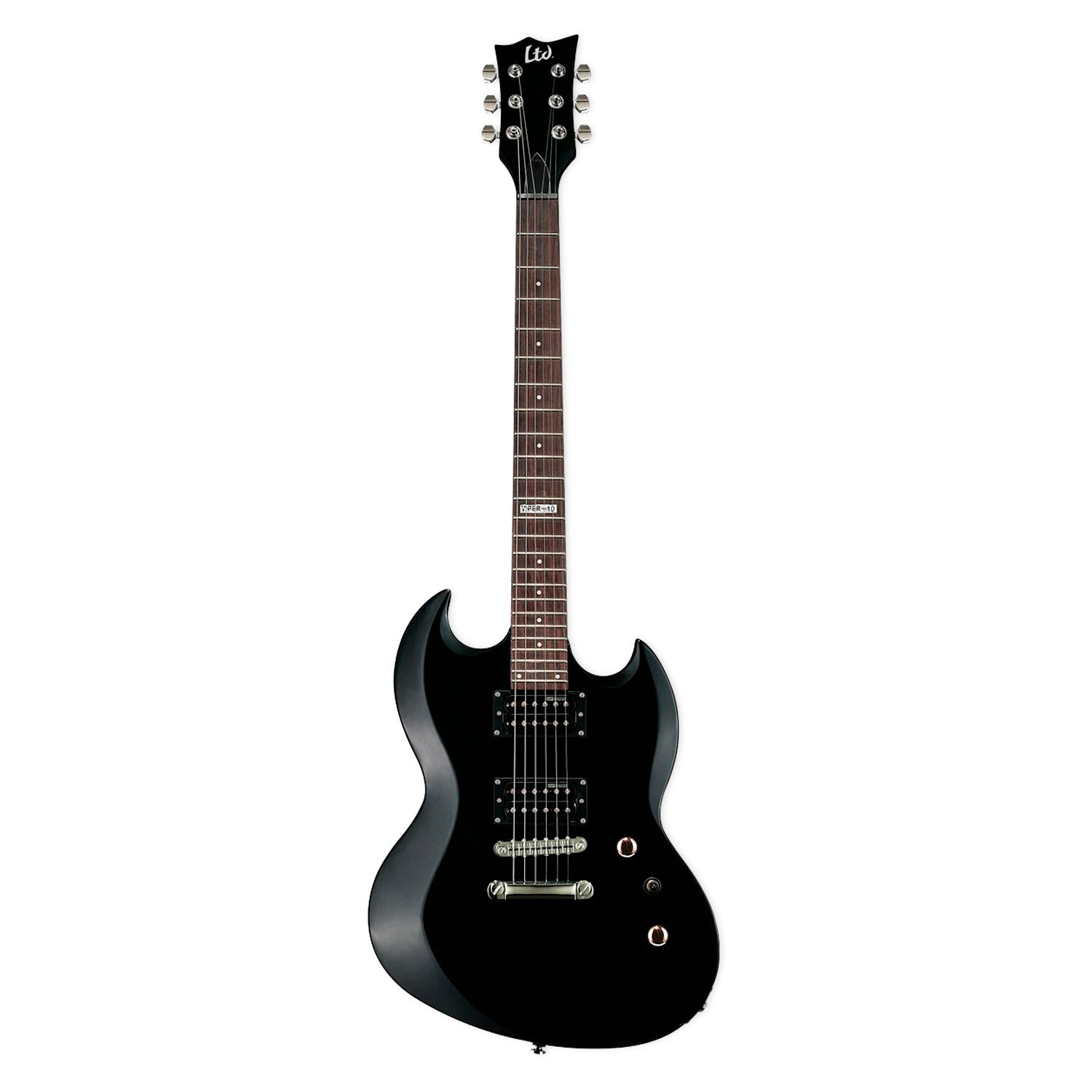 Guitarra Eléctrica Viper-10 Black Con Funda - LTD