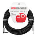 Gator Cableworks GCWB-INS-30RA Backline Series 9mts recto a angulado