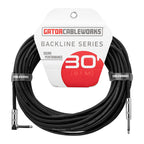 Gator Cableworks GCWB-INS-30RA Backline Series 9mts recto a angulado