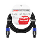 Gator Cableworks GCWB-SPK-25-2TL Backline Series 7,6mts Speakon a Speakon