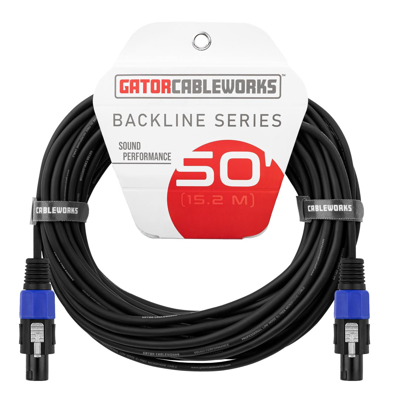 Gator Cableworks GCWB-SPK-50-2TL Backline Series 15mts Speakon a Speakon