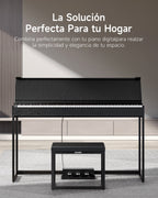 Donner S200 Banco de piano con estructura metálica