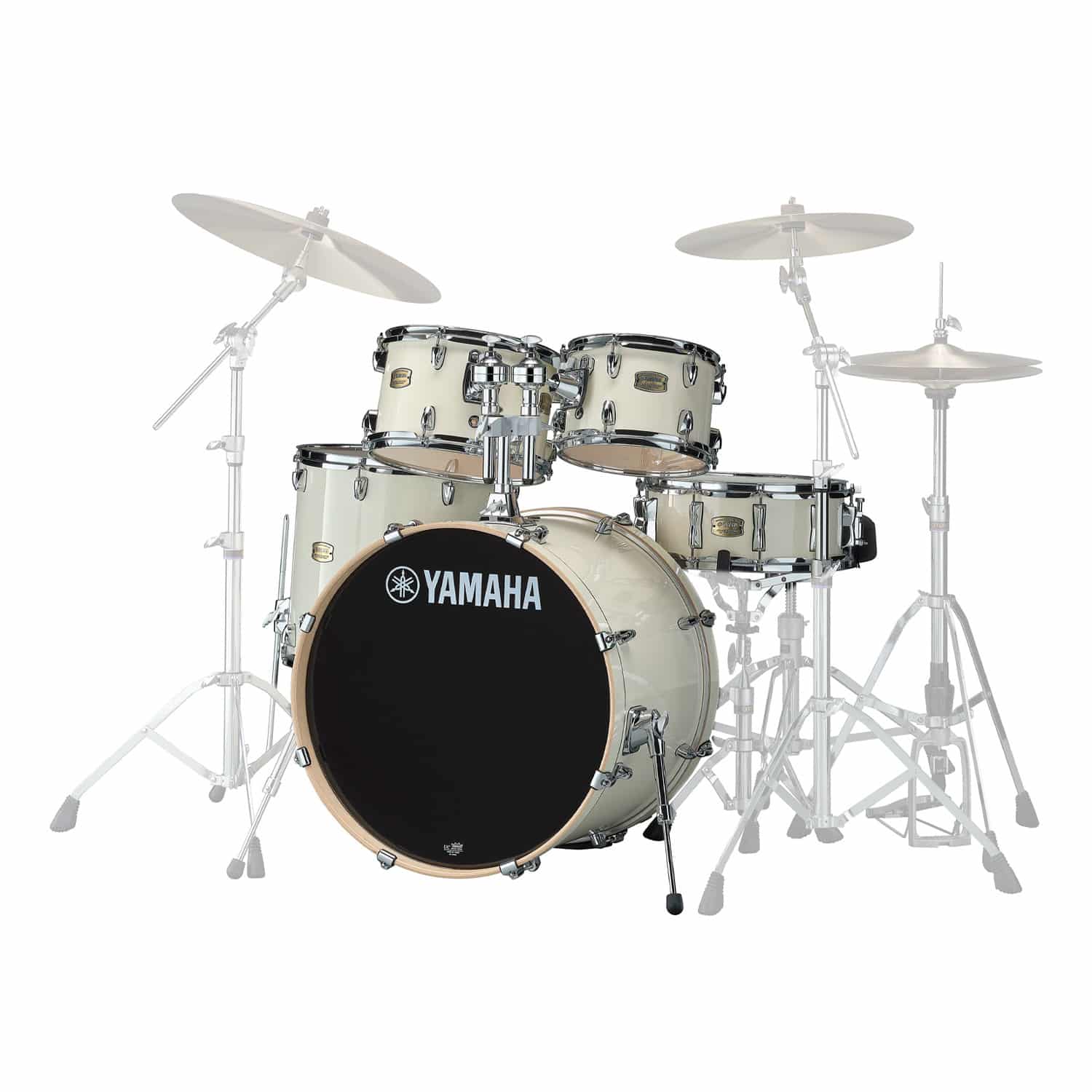 Set Bateria Stage Custom Birch con bombo 22" Classic White - Yamaha