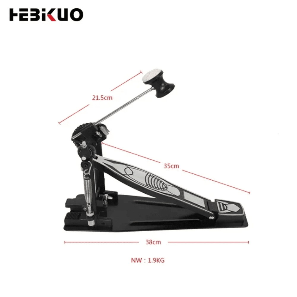 Hebikuo Pedal De Bombo Simple Para Batería G610