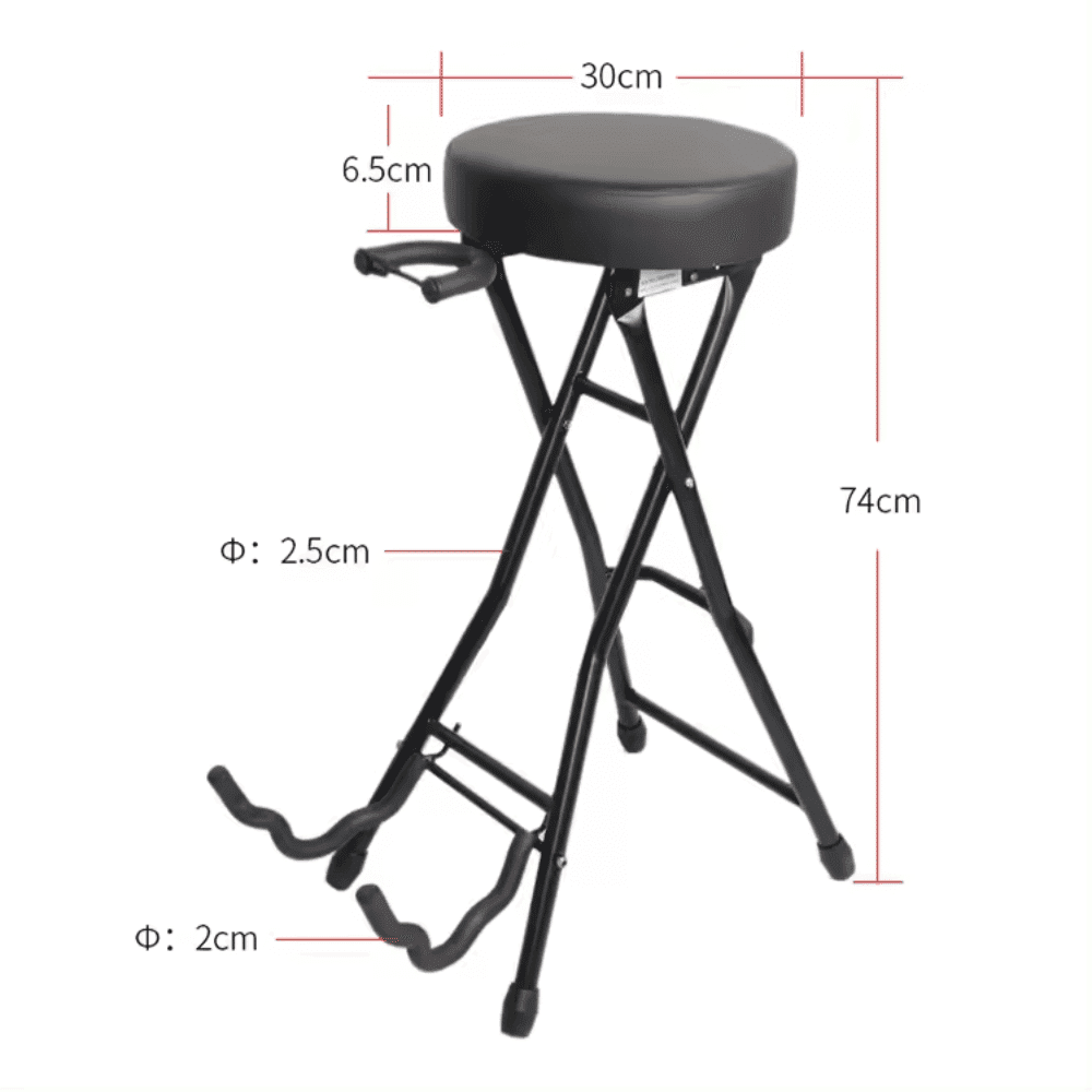 Hebikuo Sillín Con Soporte Para Guitarra Ma81