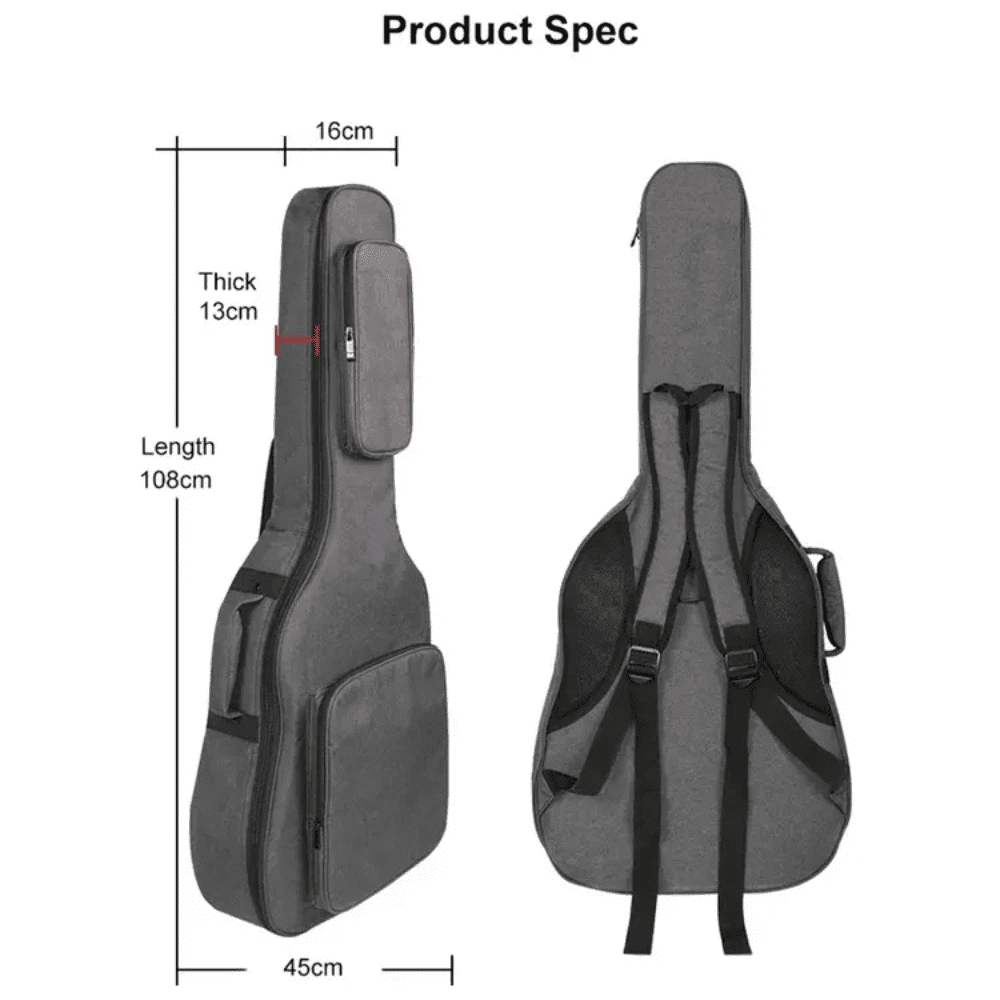 Hebikuo Funda Acolchada Para Guitarra Acústica