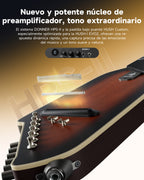 Donner HUSH I Evo2 Guitarra silenciosa de viaje EC7487