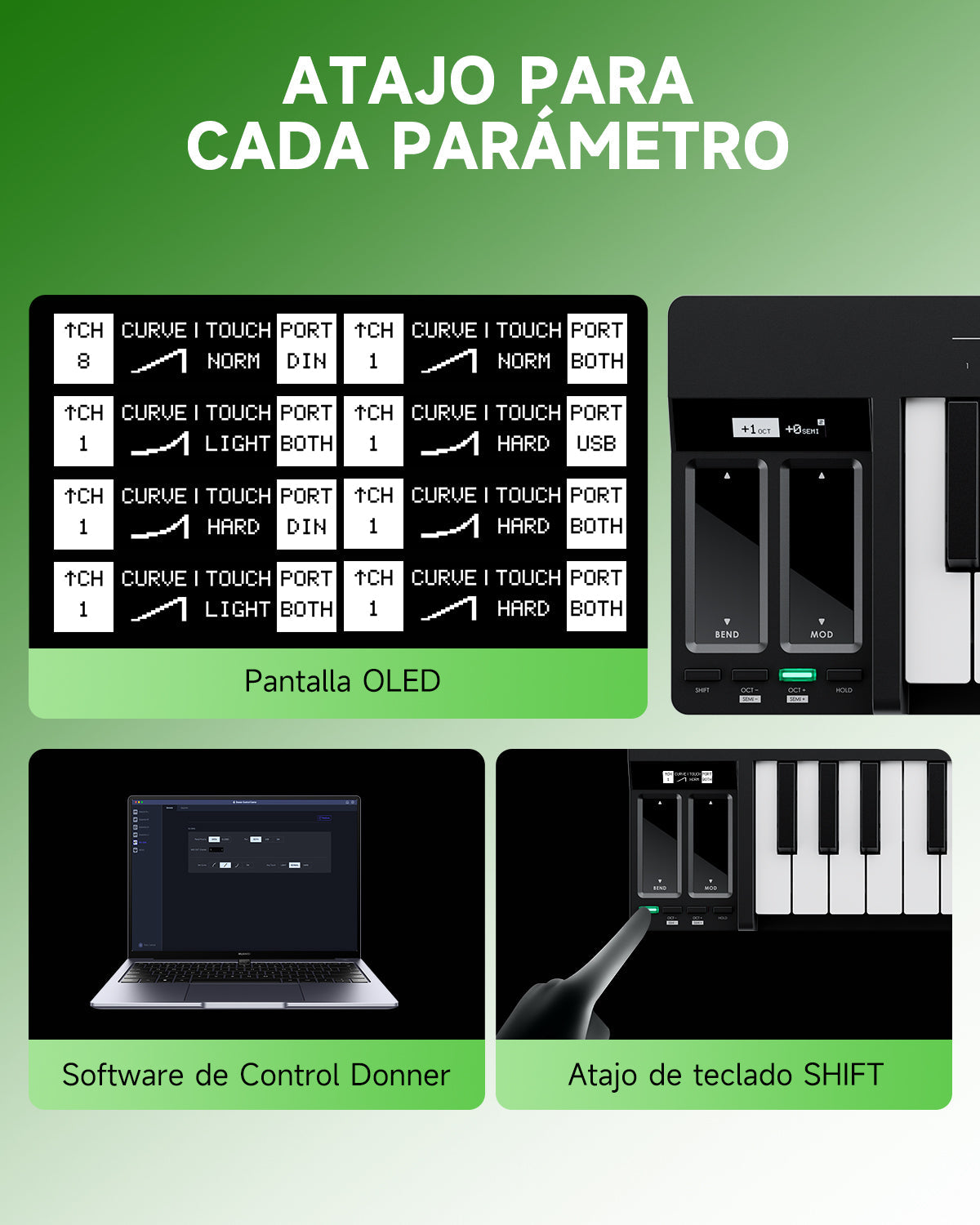Donner KB-32M Teclado MIDI de 32 teclas