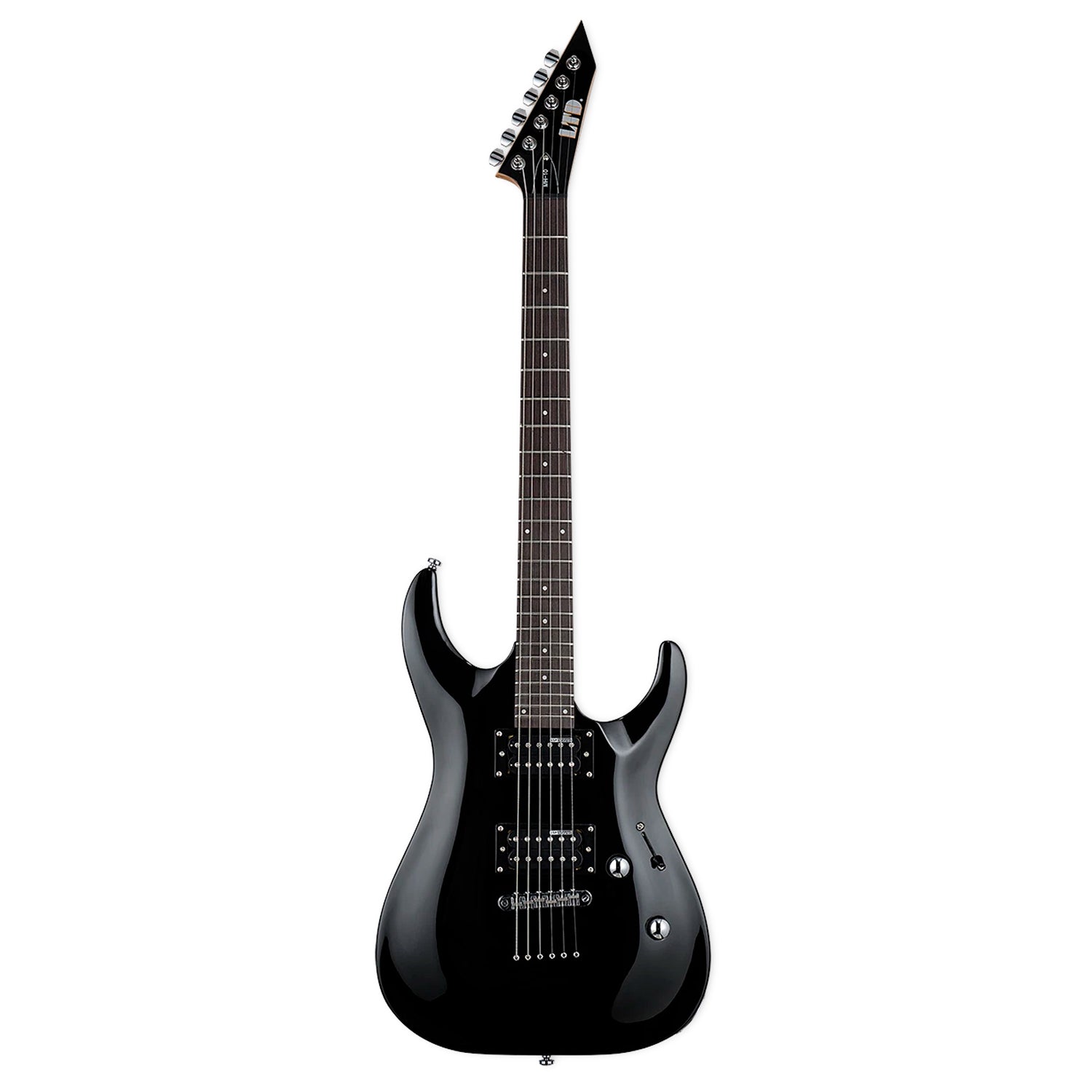 Guitarra Eléctrica Superstrato MH-10 Black Con Funda - LTD