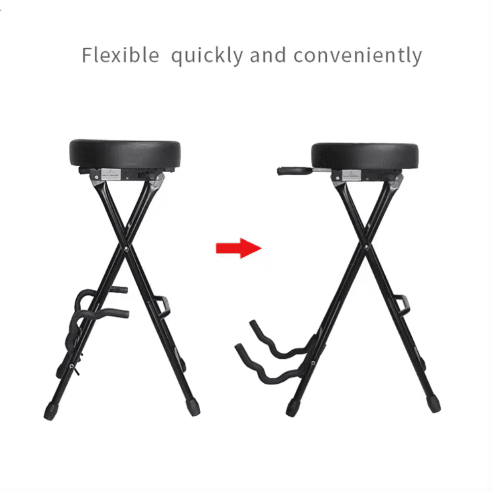 Hebikuo Sillín Con Soporte Para Guitarra Ma81