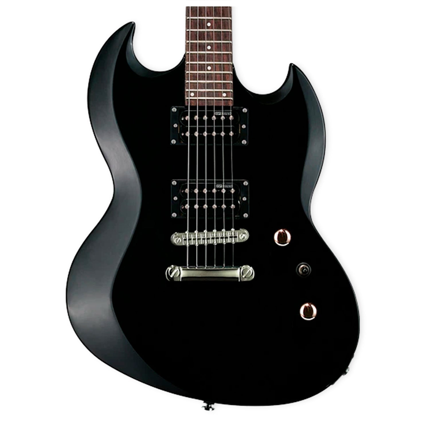 Guitarra Eléctrica Viper-10 Black Con Funda - LTD