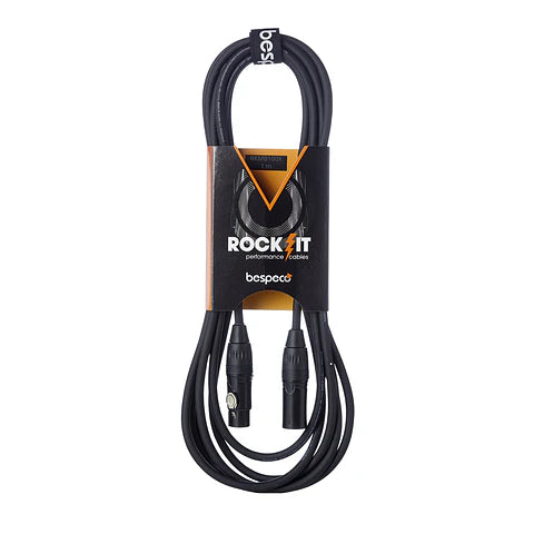 Bespeco RKMB100 Rock-It Cable de Micrófono XLR Macho a XLR Hembra 1 m
