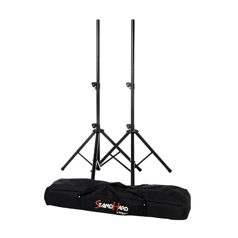 Bespeco SH70N Par de Atriles para Parlante con Bolso