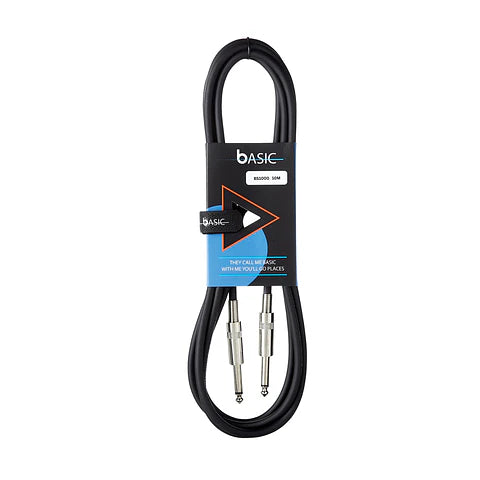 Bespeco BS1000 Cable de Instrumento TS 6,3 mm a TS 6,3 mm 10 m