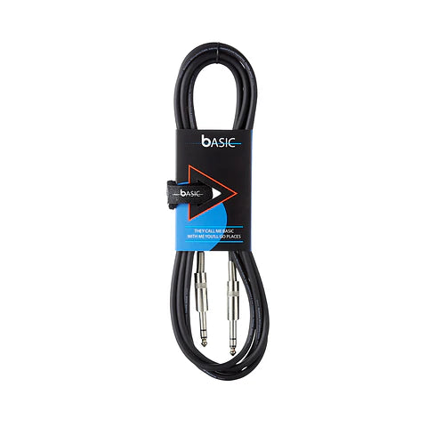 Bespeco BS300S Cable TRS 6,3 mm a TRS 6,3 mm 3 m