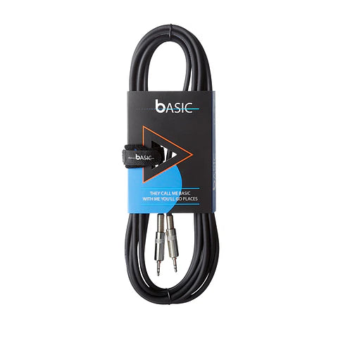 Bespeco BS2M300 Cable Miniplug TRS 3,5 mm a TRS 3,5 mm 3 m