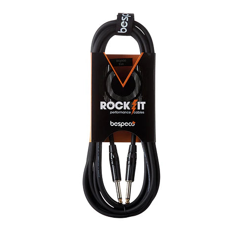 Bespeco RKJJ900 Rock-It Cable de Instrumento TS 6,3 mm a TS 6,3 mm 9 m