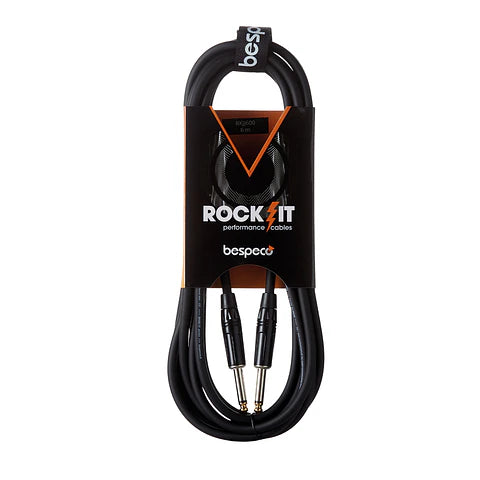 Bespeco RKJJ600 Rock-It Cable de Instrumento TS 6,3 mm a TS 6,3 mm 6 m