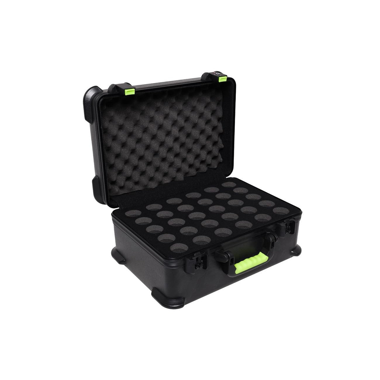 Gator SH-MICCASE30 Estuche moldeado con soportes para 30 micrófonos con cable TSA