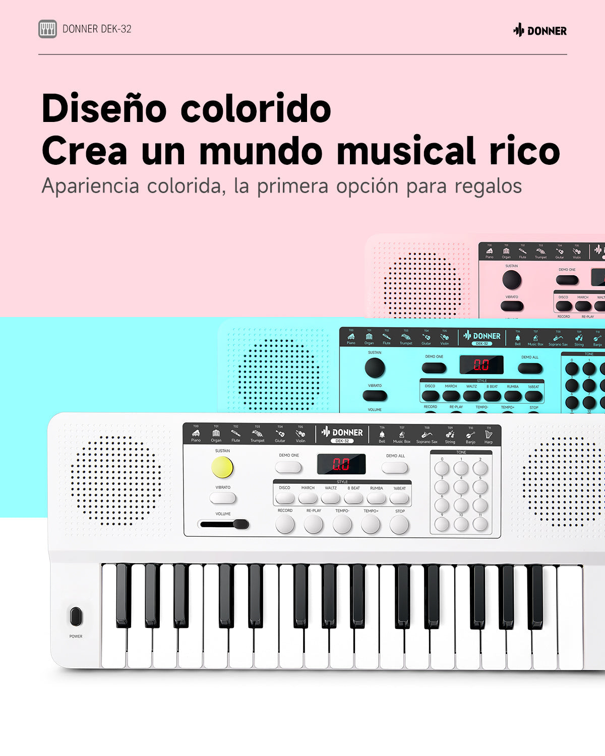 Donner DEK-32 Teclado electrónico de 32 mini teclas EC7497