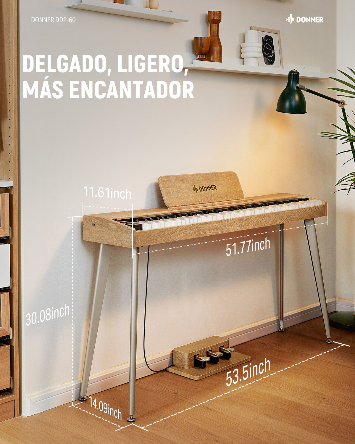 Donner DDP-60 Piano digital de 88 teclas EC6787