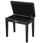 Donner DKB-10 Banqueta de piano negra con almacenamiento