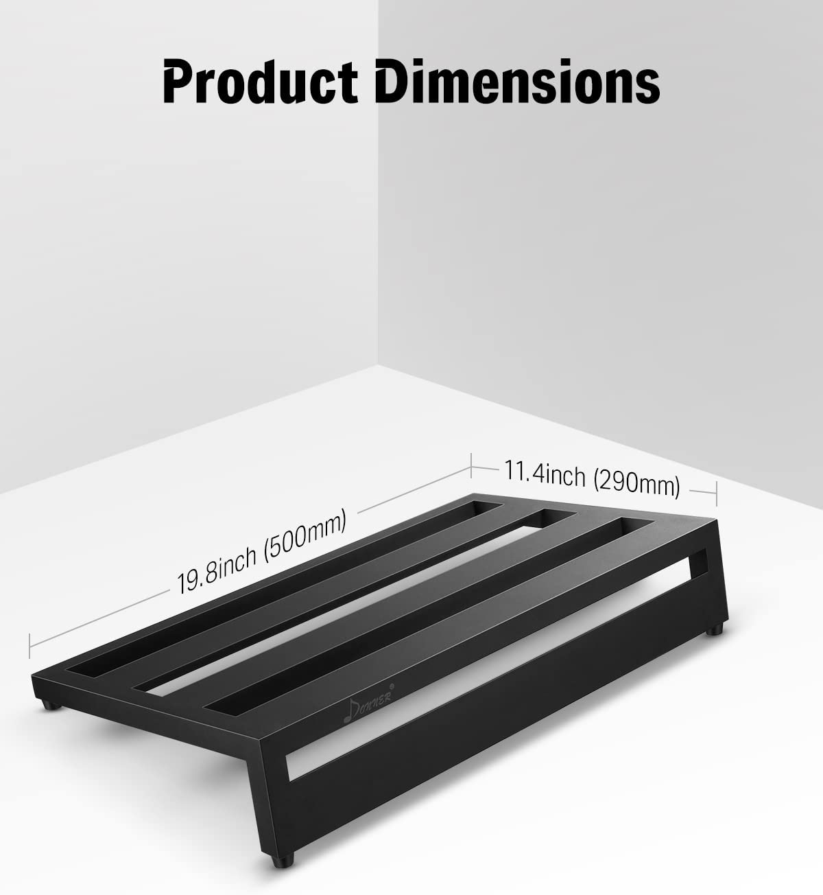 Donner DB-3 Pedalboard de aluminio de 45 × 30 cm