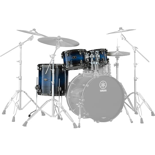 Set Toms 10X12 + Floor Tom 16" Live Custom Hybrid Oak LHP6F3 Uzuchs - Yamaha
