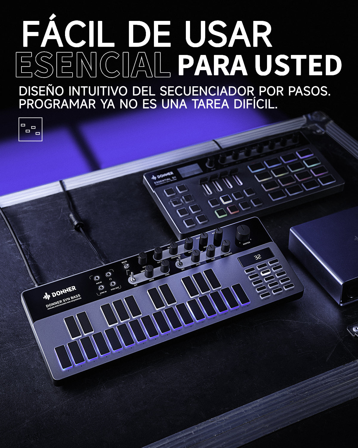 Donner ESSENTIAL B1 Sintetizador de bajo analógico