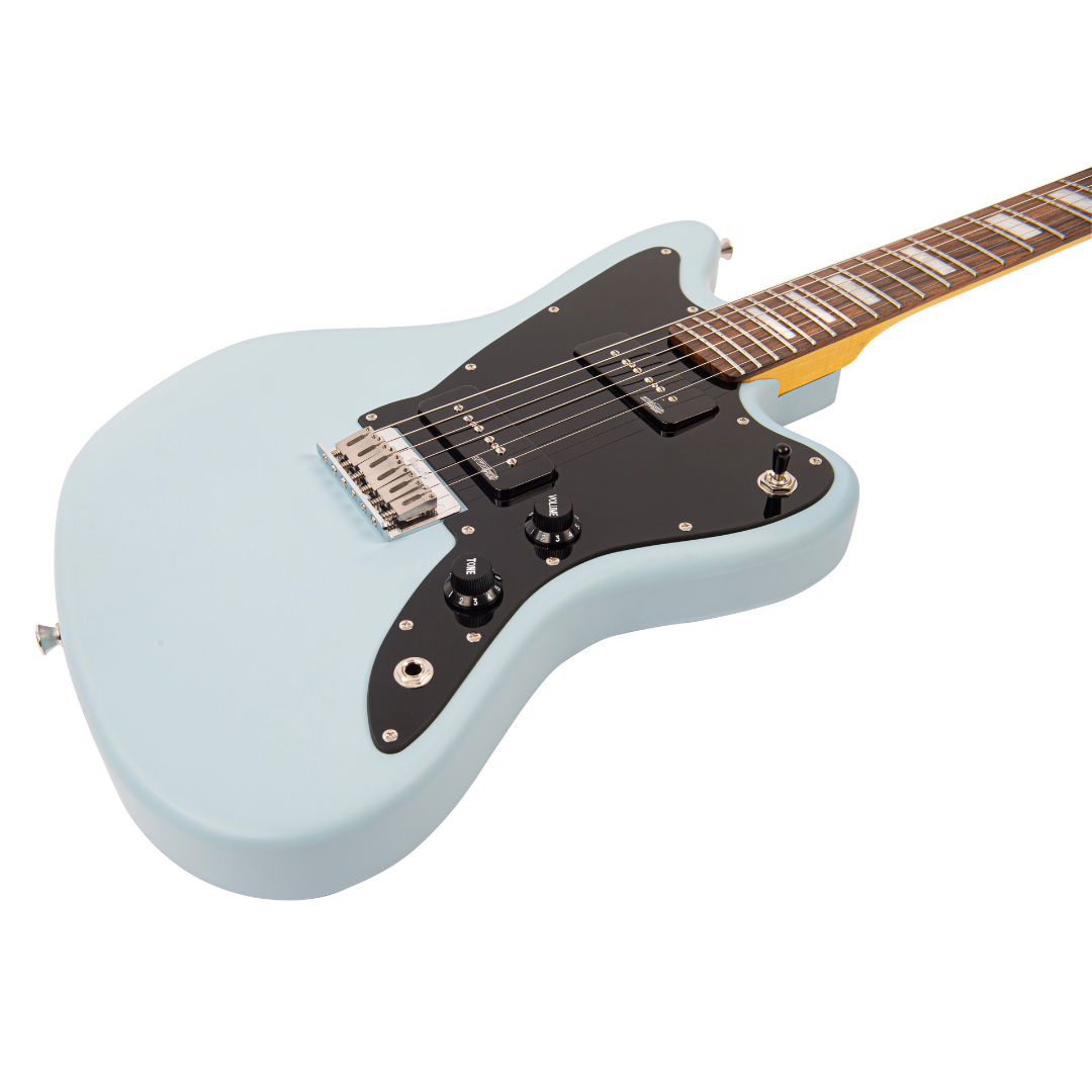 Vintage V65 Reissued Guitarra Electrica – Satin Blue