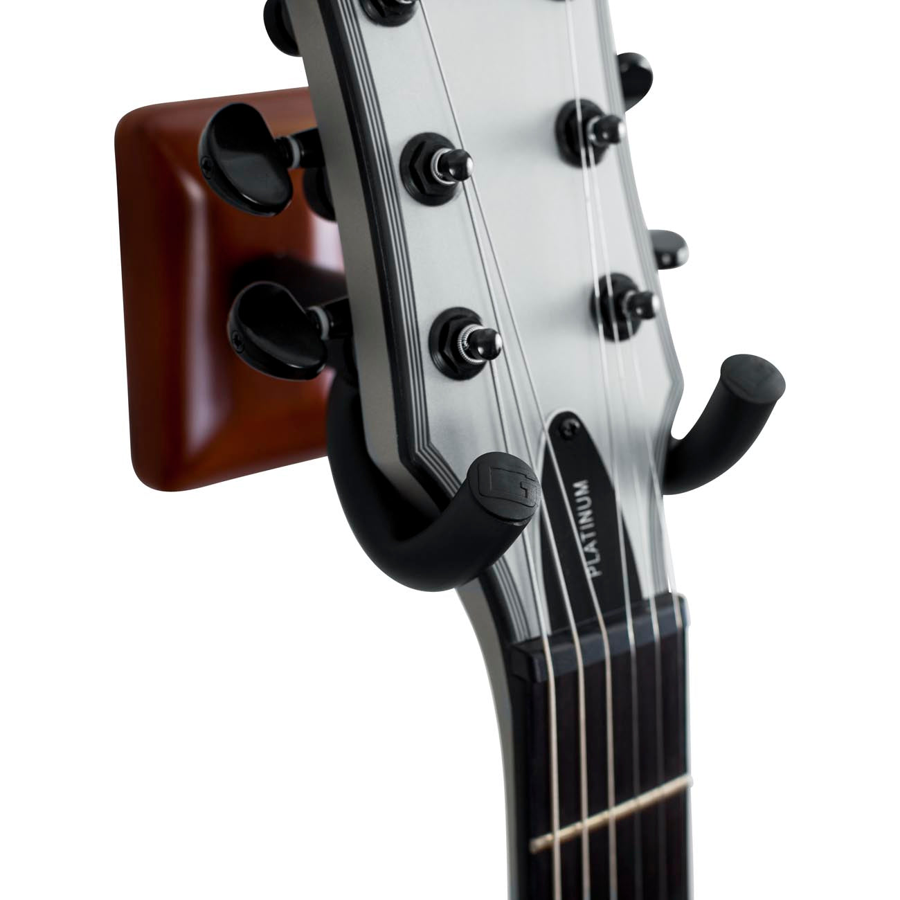 Gator Frameworks GFW-GTR-HNGRMHG colgador de guitarra para pared Mahogany