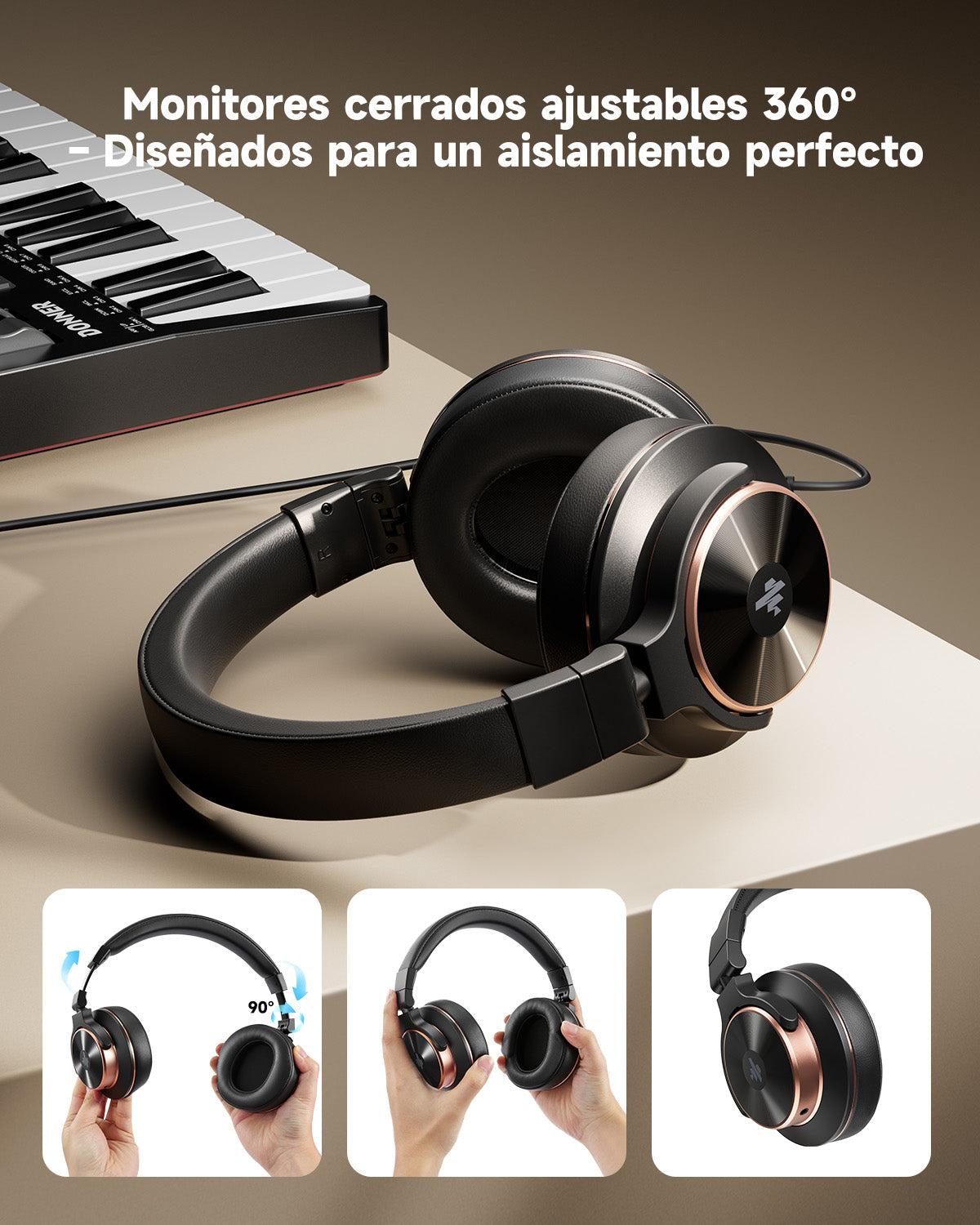 Donner M100 Audífonos de monitoreo cerrados