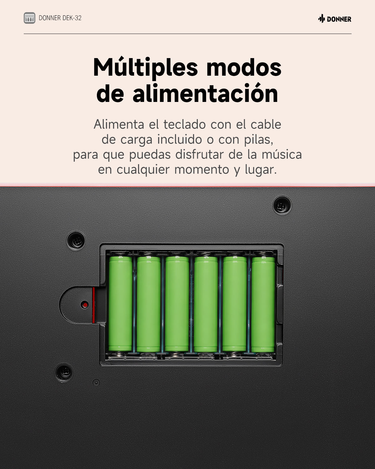 Donner DEK-32 Teclado electrónico de 32 mini teclas EC7498