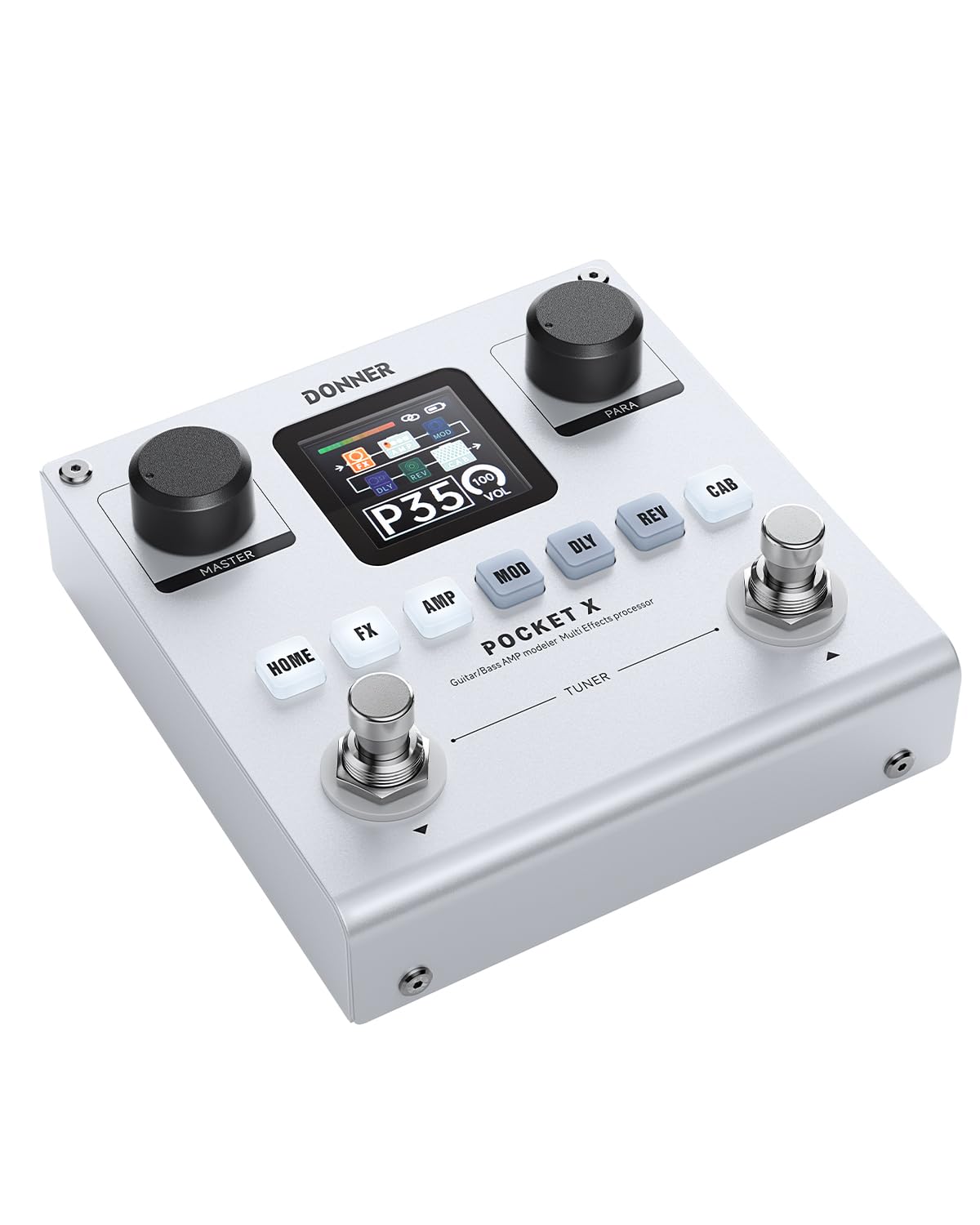 Donner PocketX Procesador multiefectos para guitarra y bajo
