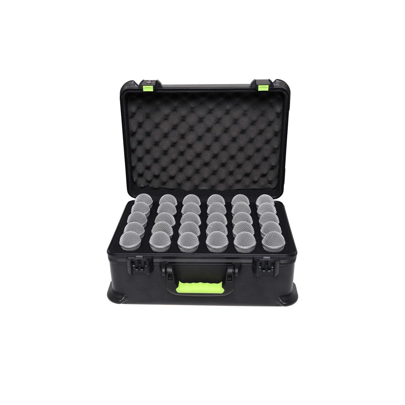 Gator SH-MICCASE30 Estuche moldeado con soportes para 30 micrófonos con cable TSA