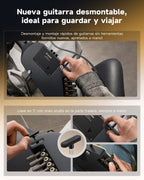 Donner HUSH I Evo2 Guitarra silenciosa de viaje EC7489