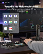 Donner Podcast Bundle Kit de podcasting con mixer y micrófono