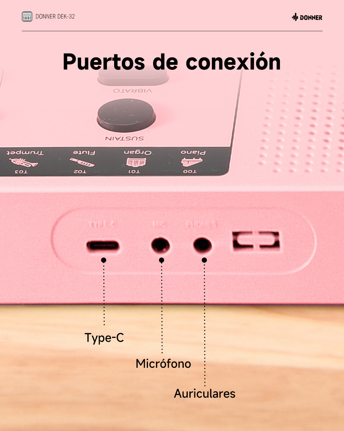 Donner DEK-32 Teclado electrónico de 32 mini teclas EC7498