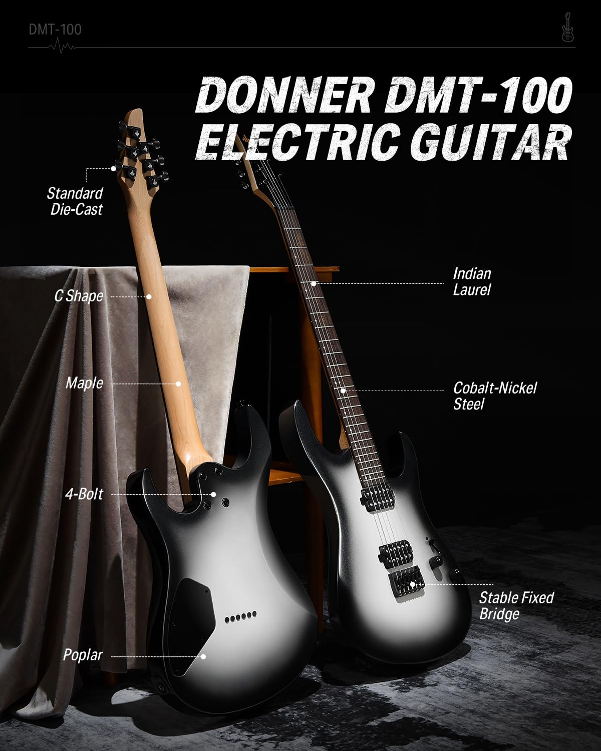 Donner DMT-100 Kit de guitarra eléctrica EC6737