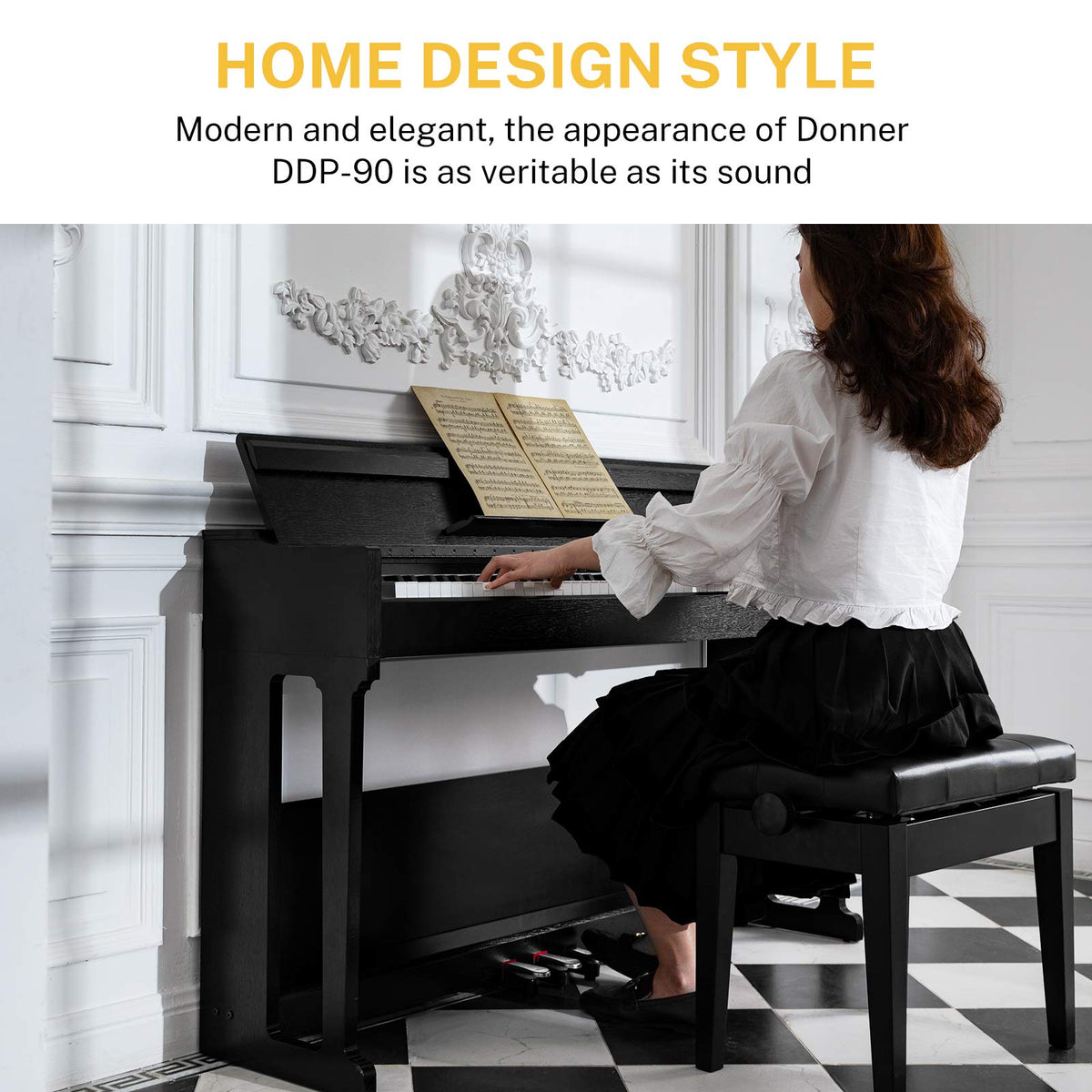 Donner DDP-90 Piano digital vertical de 88 teclas