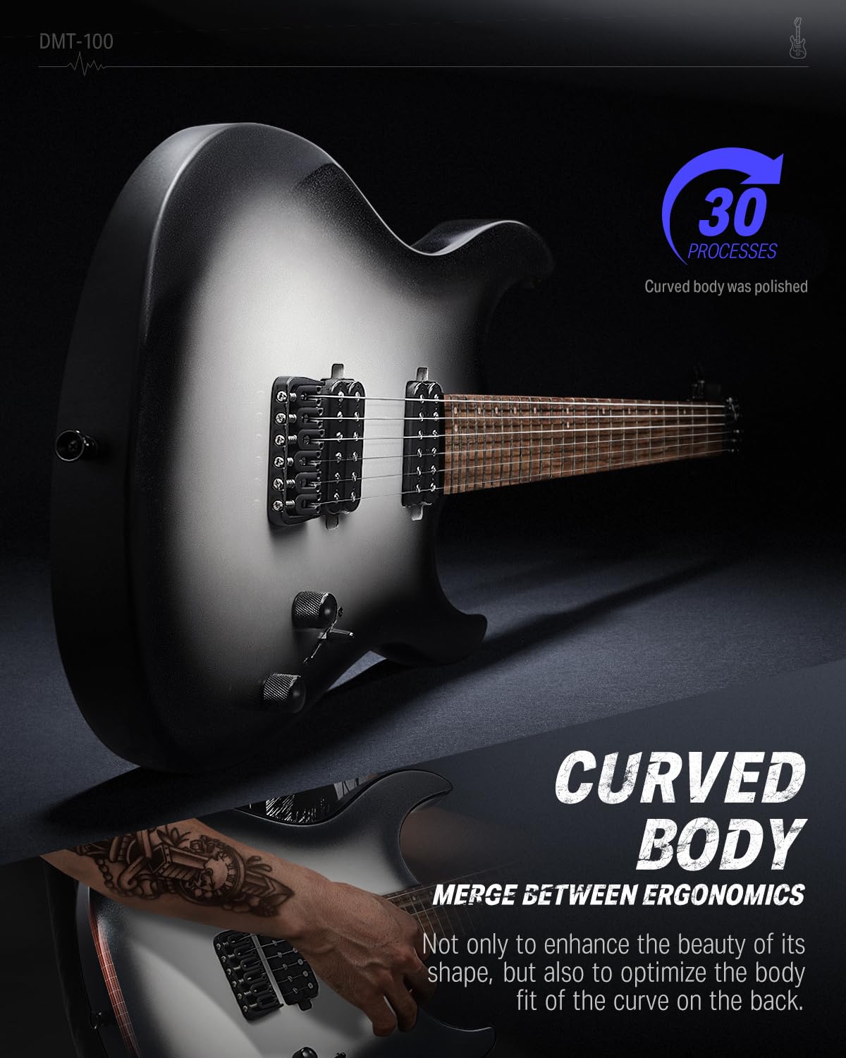 Donner DMT-100 Kit de guitarra eléctrica EC6737