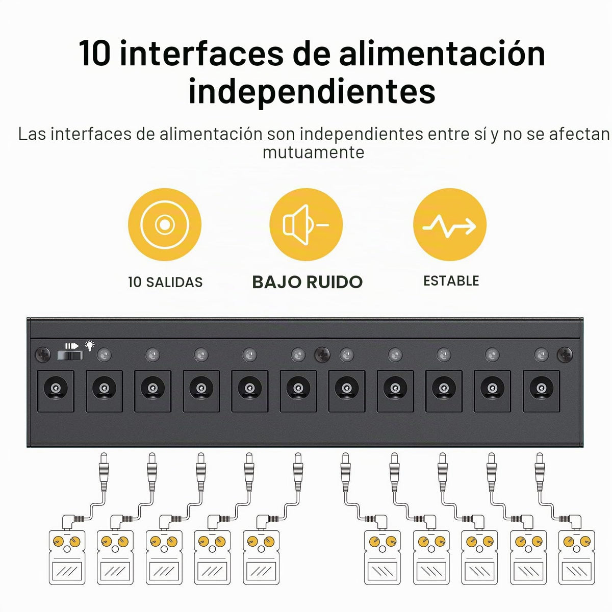 Donner DP-1 Fuente de poder para pedales