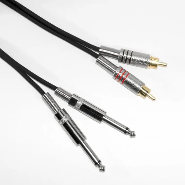 Bespeco BSY2JR150 Cable 2 RCA a 2 Jack TS 6,3 mm 1,5 m